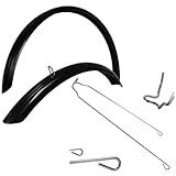 Kit Paralama Para Bicicleta Motorizada Aro 26 Alto Brilho Com Hastes