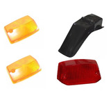 Kit Paralama Tras lentes Lanterna E Pisca Rd 125 135