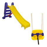 Kit Parquinho Escorregador Medio Balanço Baby Infantil