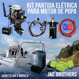 Kit Partida Elétrica P Motor Popa Yamaha 25 Hp s Parcela 