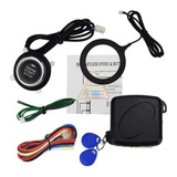 Kit Partida Ignição Do Motor Botao Start Stop Chaveiro Rfid