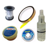 Kit Pasta De Solda Yaxun Malha Dessoldora Placa Kapton Solda