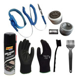 Kit Pasta Térmica Prata Pincel Escova Pulseira Pincel Luvas