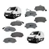 Kit Pastilha Dianteira/traseira Renault Master 2.3 C/sensor