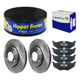 Kit Pastilha Disco Freio Gol G5 2008 A 2012 Diant Ventilado