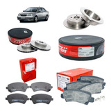 Kit Pastilha E Disco De Freio Dt tz Corolla 2003 2008 Trw