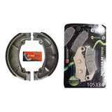 Kit Pastilha Freio Diant Lona Patim Honda Xr 250 Tornado