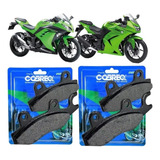 Kit Pastilha Freio Tras Diant Kawasaki Ninja 250 Z300 Cobr