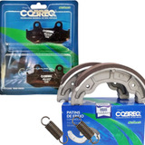 Kit Pastilha Lona Freio Traseira Elite 125 Lead 110cc Handa