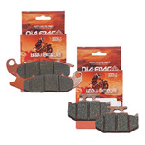 Kit Pastilhas De Freio Xtz 250 Lander Abs Diafrag cerâmica