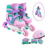 Kit Patins Roller Infantil