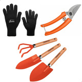 Kit Pázinhas Tesoura Poda Tramontina Jardinagem Luva