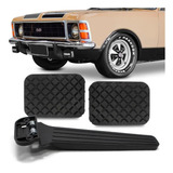 Kit Pedal Acelerador Opala 68 69 A 82 Capa Freio Embreagem