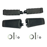 Kit Pedaleiras Borracha Estribo Ybr 125 Factor Fazer 150