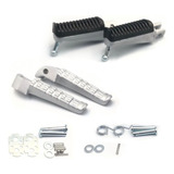 Kit Pedaleiras Esportiva Fazer 250 Mt 03 Mt07 Mt09 Xj6 Prata