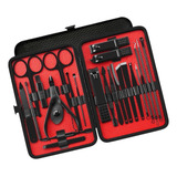 Kit Pedicure Manicure De Aço Inoxidável 23 Pcs Conjunto De C