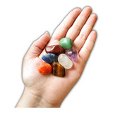 Kit Pedras 7 Chakras Pequeno Cristais Naturais Reiki