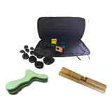 Kit Pedras Quentes Bolsa Massagem Bambus