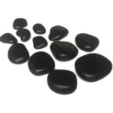 Kit Pedras Quentes Preta Basalto Para Massem Kit 12 Pecas 