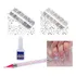 Kit Pedrinhas Unhas Furta-cor E Prata + Cola + Caneta Strass