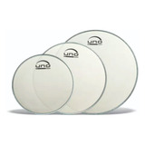 Kit Peles Tom Surdo G2 Clear 10 12 14 Filme Duplo Uno Evans