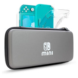 Kit Película Case Transparente Estojo Nintendo Switch Lite