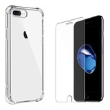 Kit Pelicula De Vidro Capa Case Para iPhone 7 Plus 8 Plus