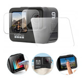 Kit Película De Vidro Tela Câmera Para Go Pro Hero 9 Black