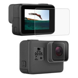 Kit Película Lente Lcd Câmera Para Go Pro Hero 5 6 E 7
