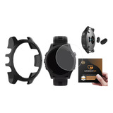 Kit Película Vidro Capa Case Plug Para Garmin 945