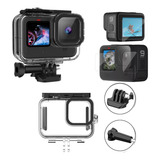 Kit Película Vidro Gopro Hero 11 Caixa Estanque Acessórios