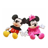 Kit Pelúcia Musical Mickey Minnie Mouse 30cm Promoção