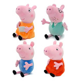 Kit Pelucias 4 Bonecos Família Peppa Pig Pelúciabrinquedo