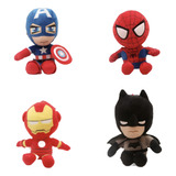 Kit Pelúcias Super Heróis Marvel 25cm Vingadores