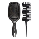 Kit Pente Para Mechas Escova Raquete Profissional Marco Boni