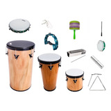 Kit Percussão Md  Tantam Timba Repique Pandeiros Afuchê  