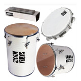 Kit Percussão Samba Music Branco Phx Ksm01 Hw