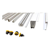 Kit Perfil Janela Alumínio 4 Folhas 1 20x1 20 8mm