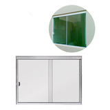 Kit Perfil Janela Aluminio Branco 2 Folhas S vidro 1 20x1 00