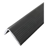 Kit Perfil Pvc Cantoneira Degrau Porta Ônibus Preta