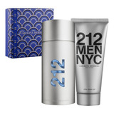 Kit Perfume Importado Masculino 212 Nyc Men De Carolina Herrera 100ml E After Shave Original