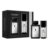 Kit Perfume Importado Masculino Antonio Banderas The Secret Edt 100ml Desodorante 150ml 100 Original Lacrado Com Selo Adipec E Nf Pronta Entrega