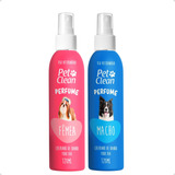 Kit Perfume Para Cães E Gatos Macho E Fêmea Pet Clean