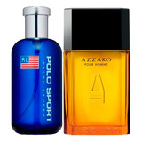 Kit Perfumes Masc-ralph Lauren Polo Sp E Azzaro Pour Homme