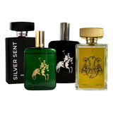Kit Perfumes Masculino Polo Green + Polo Black + One Millione + Silver Sent
