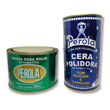 Kit Pérola 1 Massa De Polir 500g N 2 Cera Polidora 500 M