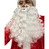 Kit Peruca E Barba Luxo De Papai Noel