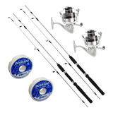 Kit Pesca 2 Molinetes Arena 4000