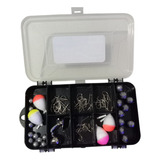 Kit Pesca Esportiva Estojo Premium Anzol Chumbo Sininho Boia