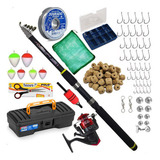 Kit Pesca Pescaria Completa Vara 1 70m Molinete Maleta Itens